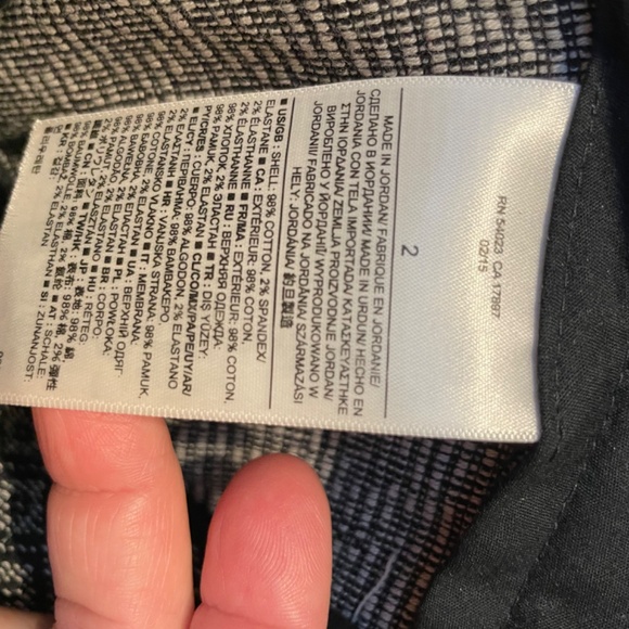❤️ BANANA REPUBLIC BLACK & WHITE SHORTS NEW SIZE 2 - Picture 5 of 5